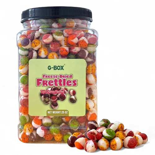Miniatura 8 de G-BOX 22 OZ de dulces liofilizados Frettles, Premium hecho en EE. UU., delicioso crujiente con sabor a fruta, artículos de tendencia de TikTok