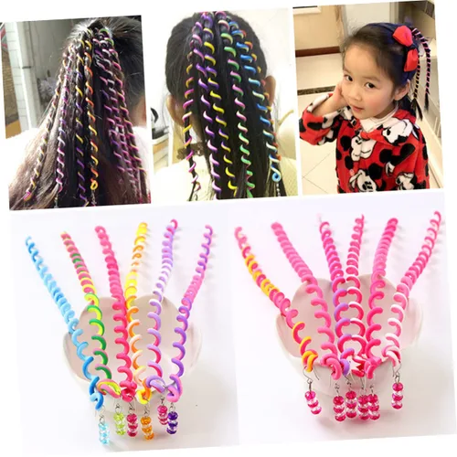 Miniatura 2 de FOMIYES Pinzas para el cabello para niñas y niños, 6 piezas, herramienta para trenzar para niños pequeños
