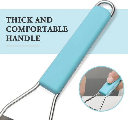 Miniatura 3 de Cambom Lemon Zester Rallador de tres piezas, herramienta de cocina resistente para queso parmesano, jengibre, ajo, nuez moscada, chocolate, Azul