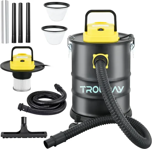 Miniatura 8 de Aspiradora de cenizas para chimenea, 2.6 galones, resistente al calor, ligera, con potente soplado de succión de 800 W para chimeneas, tostadores