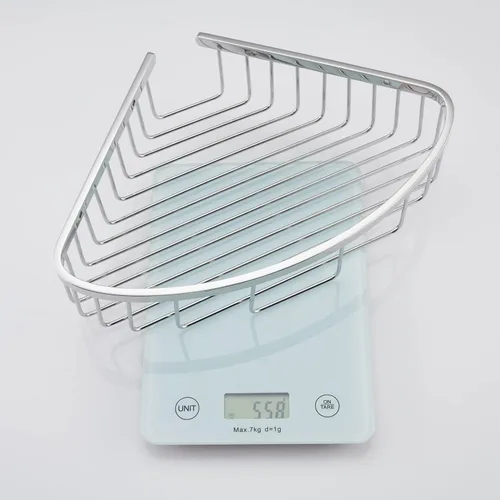 Miniatura 6 de Estante esquinero para ducha de baño, diseño hueco en las esquinas, organizador de estante de acero inoxidable ultra resistente a prueba de óxido