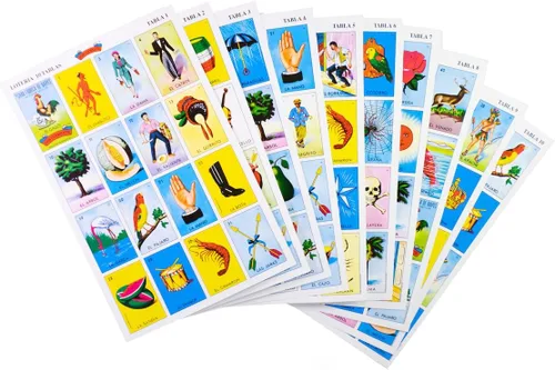 Loteria Juego Auténtico Mexicano, Juego de Bingo con Tarjetas Ilustradas Coloridas, Marca Don Clemente (10 Tablas (10 Tableros))