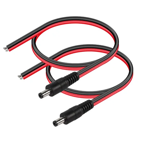 Miniatura 2 de CERRXIAN 1FT DC5521 Power Pigtails Cable macho y hembra