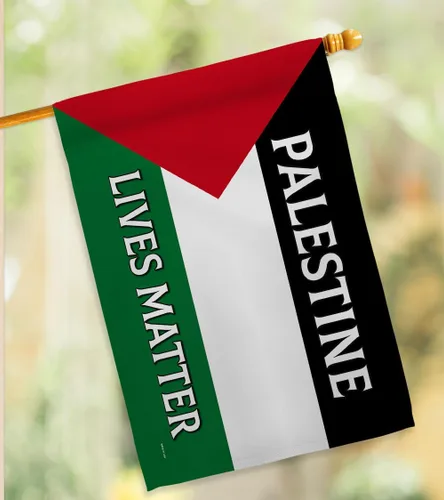 Miniatura 9 de Palestine Lives Matter - Bandera de apoyo con decoración palestina para colgar en la pared del hogar, tapiz de jardín para puerta, jardín