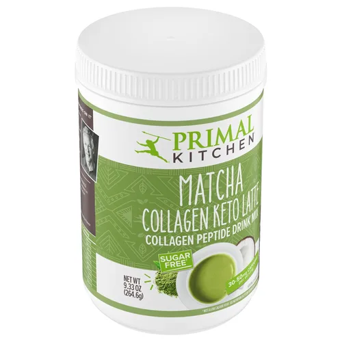 Miniatura 6 de Primal Kitchen Matcha Colágeno Keto Latte en Polvo, Péptidos de Colágeno Sin Azúcar, 9.33 Onzas
