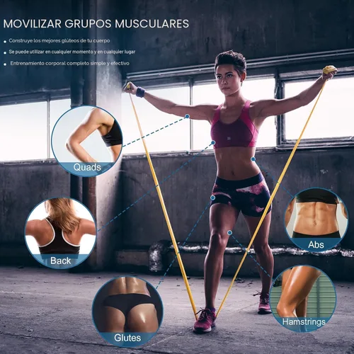 Miniatura 5 de Lianjindun 5 Pcs Professional Resistance Bands. Latex-Free, Pilates Band, Work Out Bands, Stretch Bands for Working Out Women or Men, Exercise Bands
