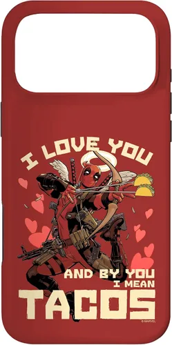 Miniatura 50 de Marvel Deadpool I Love You and by You I Mean Tacos - Carcasa para iPhone 17