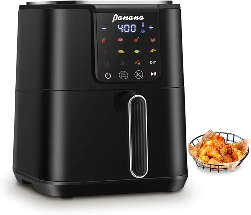 Miniatura 4 de Panana Freidora de aire, freidora de aire de gran capacidad de 6.3 cuartos de galón, horno sin aceite con 12 preajustes, freidora de aire de 1500 W