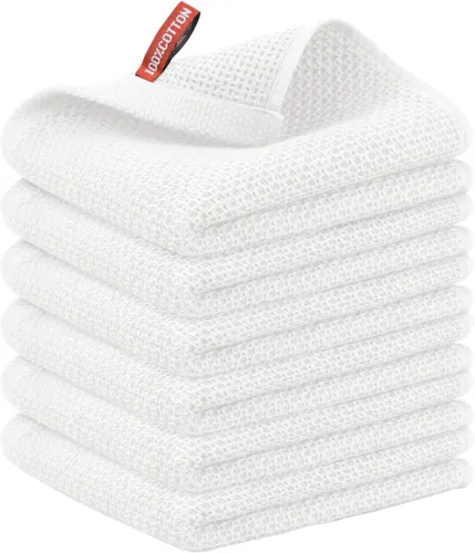 Miniatura 94 de Nialnant - Toalla de cocina 100% algodón, tejido gofre, suave, absorbente y de secado rápido, toallas para secar platos, trapos de limpieza - Multi