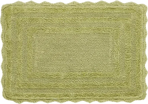 Miniatura 12 de Better Trends Lilly Crochet - Alfombras ovaladas de baño y alfombras reversibles de 17 x 24 pulgadas, alfombras de baño para baño, lujosa alfombra