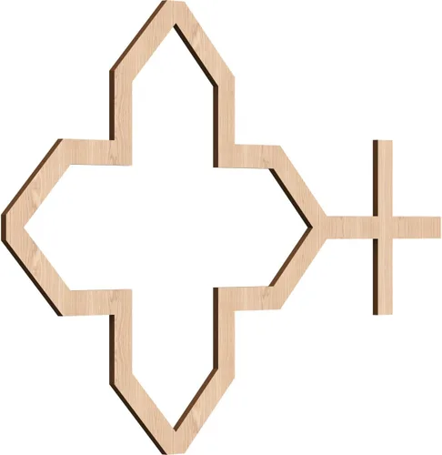 Miniatura 34 de Laird Paneles decorativos de pared de madera con calado, extra pequeños, 13/8 pulgadas de ancho x 7 3/8 pulgadas de alto x 1/4 pulgadas de alto