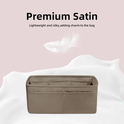 Miniatura 3 de DGAZ Organizador de bolsos suave y sedoso, seda, bolso de lujo en moldeadores de bolsas, para mujer, se adapta a bolsas Birkin25303540