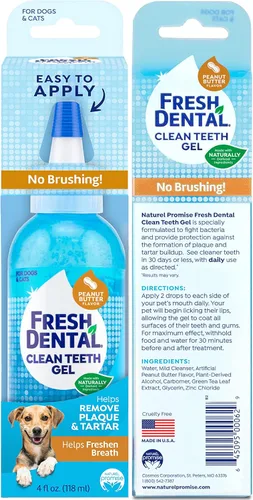 Miniatura 9 de Naturel Promise Fresh Dental Clean Teeth Gel de 4 onzas líquidas, mantequilla de maní – Ayuda a eliminar la placa, el sarro y refrescar el aliento