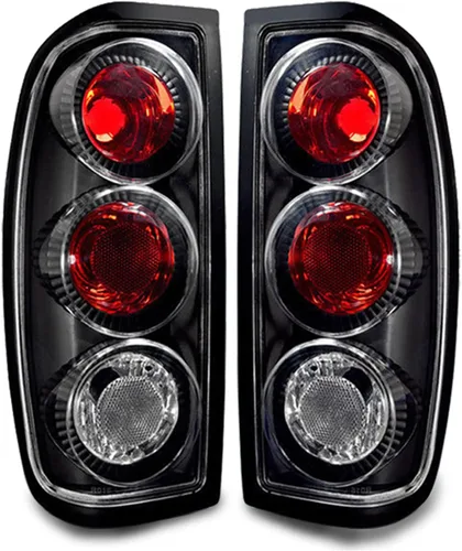 Miniatura 9 de AUTOSAVER88 Luces Traseras Compatibles con 86-94 1986-1994 Hardbody D21, 1995-1997 Hardbody Pickup Lámparas Traseras Carcasa Negra Lente Transparente