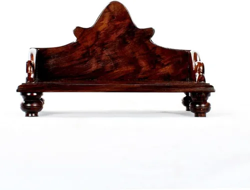 Miniatura 11 de Hastha Kalalu Moksha Teakwood Pooja Mandir para el hogar I Templo de madera maciza hecho a mano de primera calidad I Mantap Puja colgante de pared