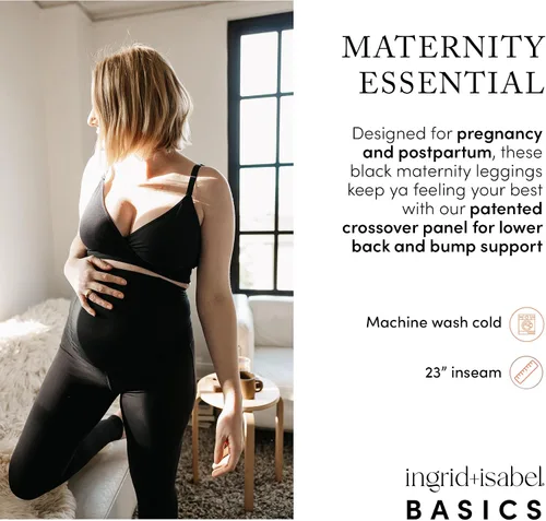 Miniatura 2 de Ingrid & Isabel Basics - Active Maternity Leggings - Over The Belly Active Wear Pregnancy Leggings for Women
