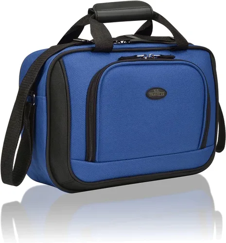 Miniatura 4 de Juego de maletas para equipaje de mano con ruedas, expandible, ligero U.S Traveler Rio (15 pulgadas y 21 pulgadas), Azul Royal), US5600