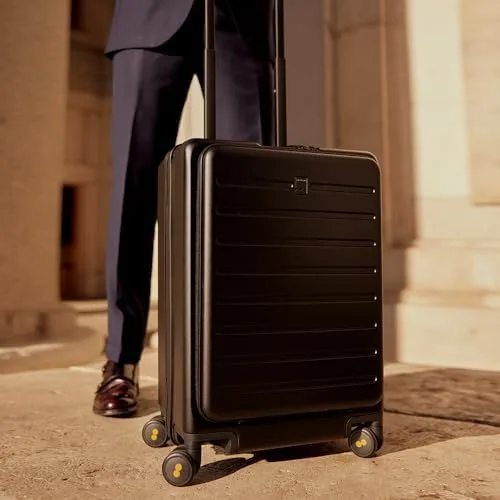 Miniatura 7 de LEVEL8 Road Runner - Maleta de mano con compartimento, maleta ligera de 20 pulgadas con ruedas aprobada por aerolíneas, equipaje a cuadros