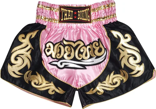 Miniatura 2 de Pantalones cortos de Muay Thai para niños (4 años a 10 años), boxeo, kickboxing, artes marciales mixtas para niños y niñas
