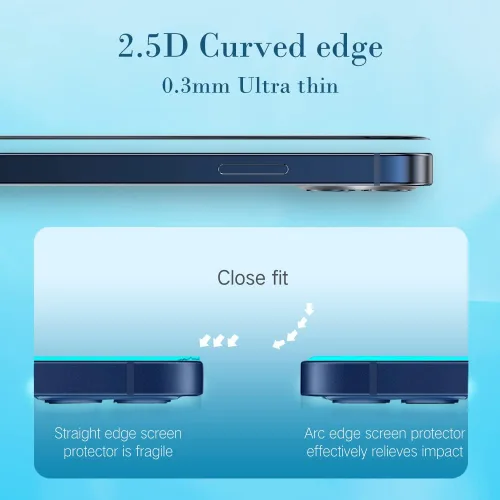 Miniatura 7 de PERFECTSIGHT - Protector de pantalla de privacidad compatible con iPhone 15 Pro de 6.1 pulgadas, antiluz azul, antiespía, HD, transparente, sin