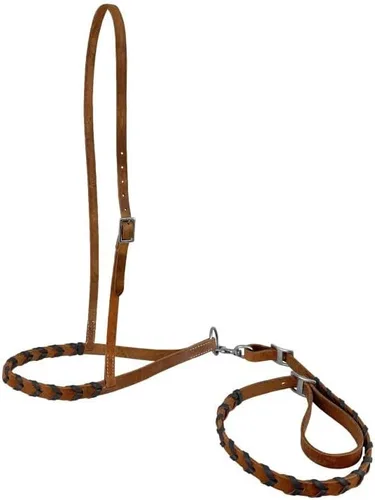Miniatura 2 de Showman Argentina Cuero Trenzado Noseband Tie Down
