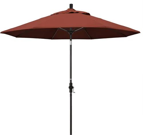 Miniatura 23 de California Umbrella GSCUF908117-5461 - Sombrilla redonda de 9 pies con poste de aluminio y varillas de fibra de vidrio para patio, 9 pies