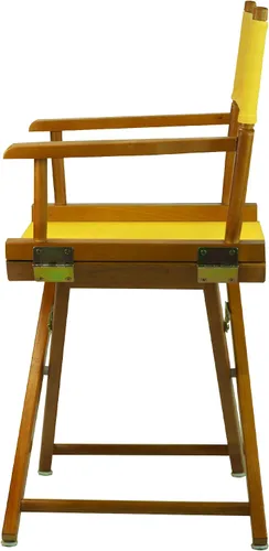 Miniatura 4 de Casual Home 200-55/021-34 - Silla de director de 18 in, marco de roble miel, con lona color dorado, altura clásica