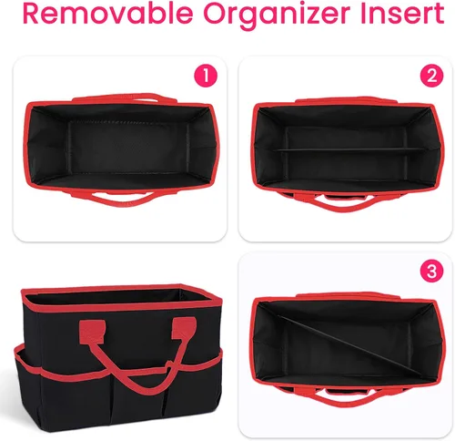 Miniatura 5 de Bolsa de escritorio y organizador, bolsa de ayuda para profesores para arte, libros, papelería, organización de escritorio de oficina
