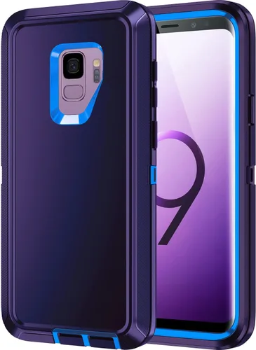 Miniatura 11 de Funda para Galaxy S9, resistente a prueba de golpes, a prueba de polvo/caídas, 3 capas, protección de cuerpo completo, funda resistente para Galaxy
