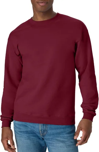 Miniatura 8 de Hanes EcoSmart - Sudadera de forro polar con cuello redondo para hombre, disponible en tallas grandes y altas, paquete de 1 o 2