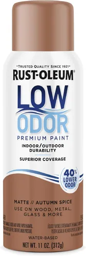 Miniatura 30 de Rust-Oleum Pintura en aerosol prémium de bajo olor, 11 onzas, concha marina brillante, paquete de 6 Seashell