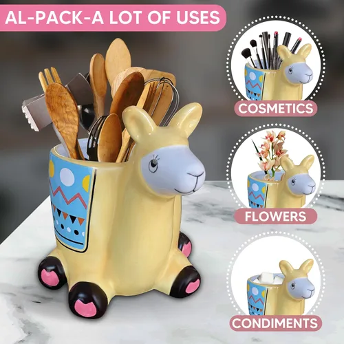 Miniatura 4 de Soporte para utensilios de alpaca, almacenamiento de cocina, alpaca llama, accesorio de fiesta, idea de regalo, decoración de casa de granja, baño