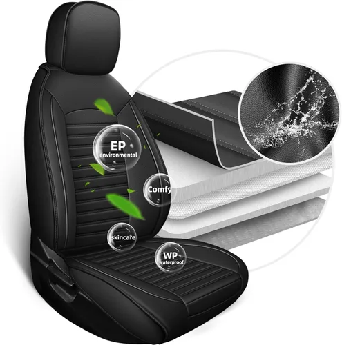 Miniatura 4 de Fundas de asiento para Honda Civic de 10ª generación 2016-2025 - 11ª generación - Fundas de asiento de automóvil de cuero de lujo impermeables 1:1