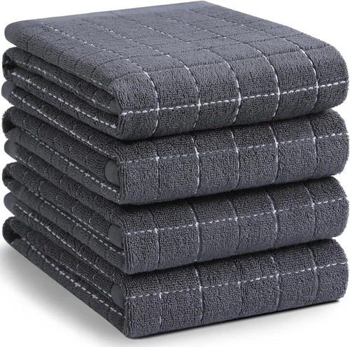 Miniatura 94 de Homaxy Paños de cocina 100% algodón de felpa, toallas de cocina ultra suaves y absorbentes para la cocina, adecuadas para secar y lavar platos