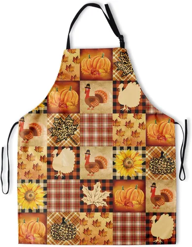 Miniatura 11 de Delantal resistente a las manchas con cuello ajustable y bolsillos para adultos unisex, mujeres, hombres, chef, horneado, cocina, barbacoa, parrilla