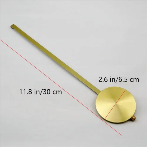 Miniatura 2 de 1 mecanismo de movimiento de péndulo de reloj dorado, pieza de reparación de repuesto tradicional (dorado)