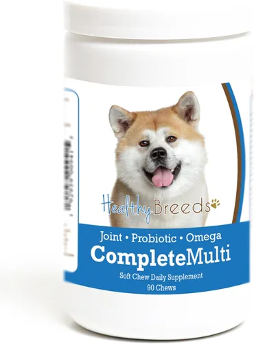 Miniatura 323 de Healthy Breeds Pug todo en uno multivitamínico suave masticable 60