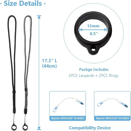 Miniatura 3 de Soporte para catéter de diálisis peritoneal, cinturón de soporte de tubo PD con cordón ajustable y anillos, evita el desprendimiento durante