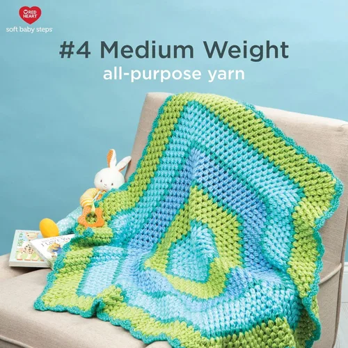 Miniatura 2 de Red Heart Soft Baby Steps madeja de lana, Aqua
