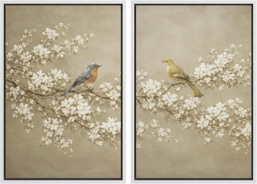 Miniatura 116 de SIGNWIN Lienzo enmarcado para pared, juego de arte sereno de paisaje de pantanos, ilustración rústica, arte moderno, minimalismo, decorativo