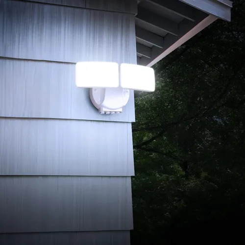 Miniatura 9 de Feit Electric Luz de inundación LED con sensor de movimiento, luz de seguridad de doble cabezal de 2000 lúmenes, 5CCT (2700K-6500K), luz al aire