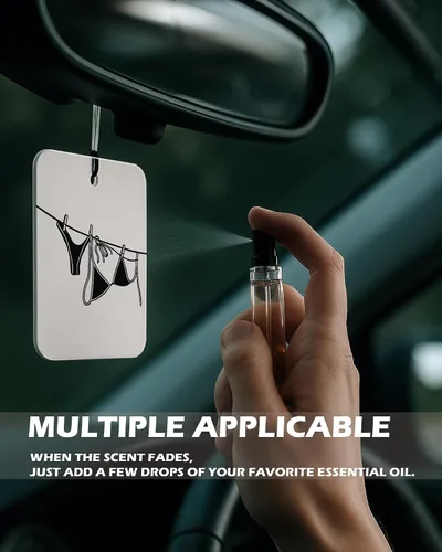 Miniatura 9 de Perfume de Coqueta Niña con Lazo Negro para Coche 4 Piezas, Ambientador de Labio Estilo Bola de la Suerte Retro y Moderno para Coches, Baño, Arco-05