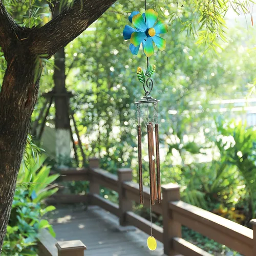 Miniatura 7 de Taman Campanas de Viento para Exteriores - Campana de Viento Giratoria Decorativa de 33" Memorial Simpática Regalo para Madre para Hogar, Exterior