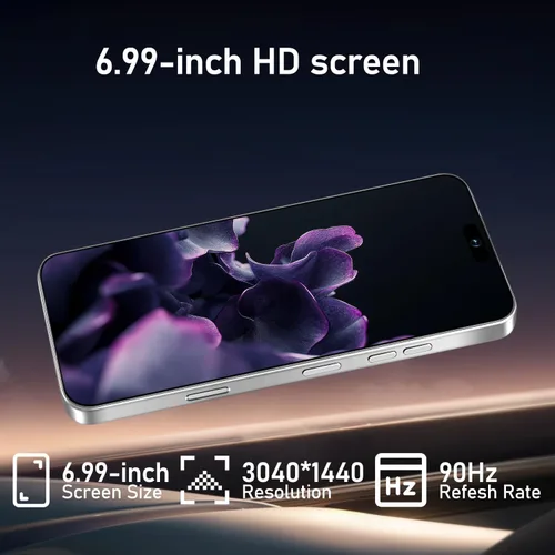 Miniatura 3 de 16PM Smartphone: pantalla FHD+ masiva de 6.99 pulgadas Duración de la batería épica de 7000mAh Velocidad extrema de 16+512 GB Cámara Pro