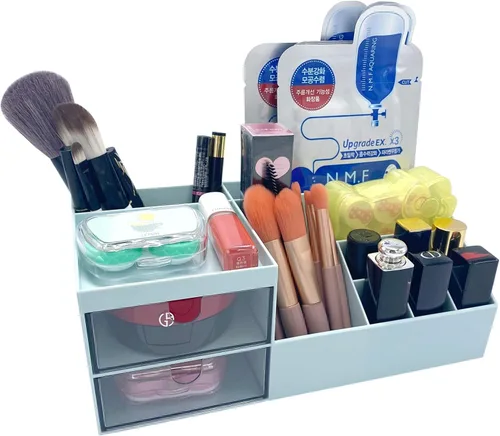 Miniatura 4 de Organizador de maquillaje de tocador Marknor, organizador/caja de almacenamiento de cosméticos, almacenamiento de escritorio mini para suministros
