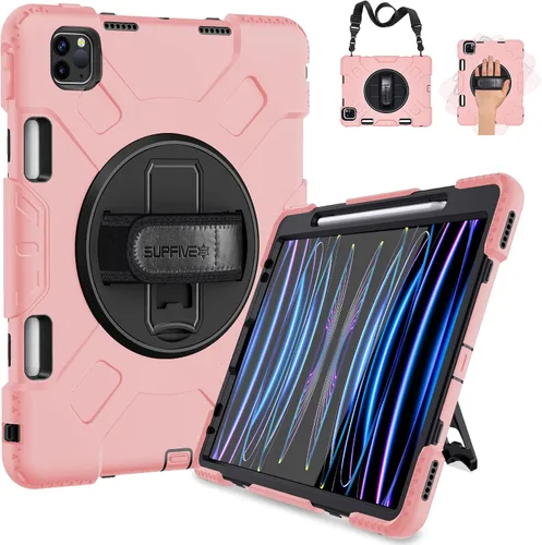 Miniatura 10 de SUPFIVES Funda para iPad Pro de 11 pulgadas (4ª generación), de silicona a prueba de golpes, de grado militar, para iPad Pro 11 de 4ª/3ª/2ª Negro
