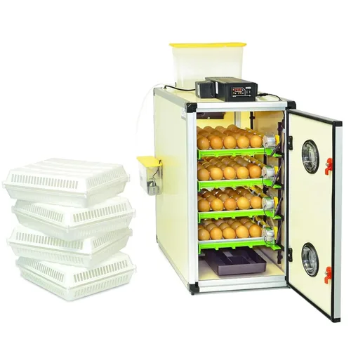Incubadoras para incubar huevos – Incubadora y empolladora de 120 huevos con girador automático y gabinete de control de humedad digital, incubadora