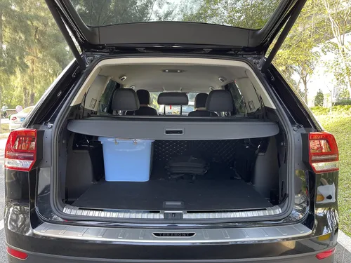 Miniatura 8 de cubierta retráctil para baúl trasero compatible con VW Atlas 2018-2025, cubierta de tonel de seguridad, pantalla de privacidad para equipaje