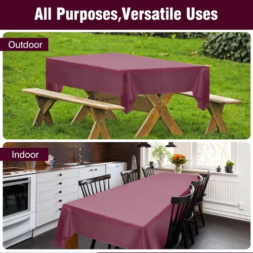 Miniatura 199 de Rollo de plástico para cubierta de mesa color verde manzana, 40 pulgadas x 100 pies, rollo de plástico resistente para cubierta de mesa de banquetes