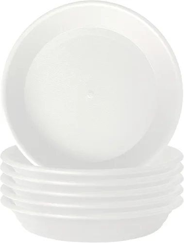 Miniatura 16 de 6 platillos de plástico para plantas de 5 pulgadas, tamaño individual, grueso y fuerte de 6, 8, 10, 12 pulgadas, bandeja de recogedor de agua